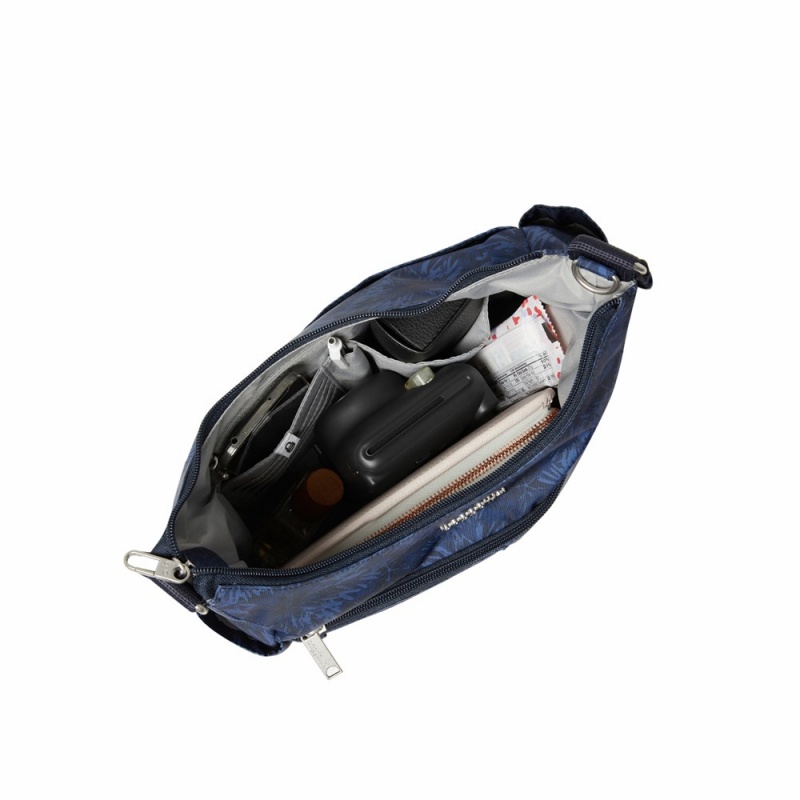 Sacs Crossbody Baggallini Securtex Anti-Theft Free Time Bleu Marine | SEG-20664304