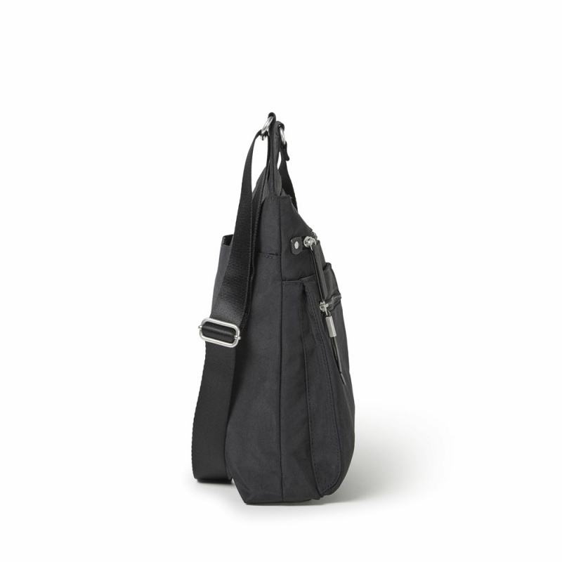 Sacs Crossbody Baggallini On Piste Zip With RFID Phone Wristlet Noir | QOW-50953575