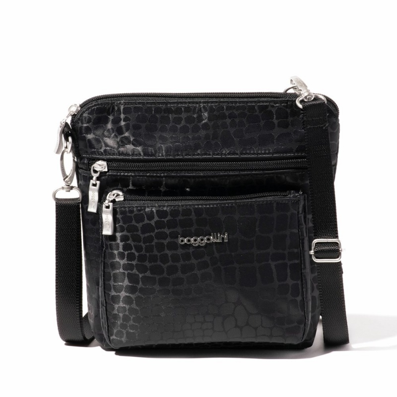 Sacs Crossbody Baggallini Modern Pocket Noir | ZZM-37851781