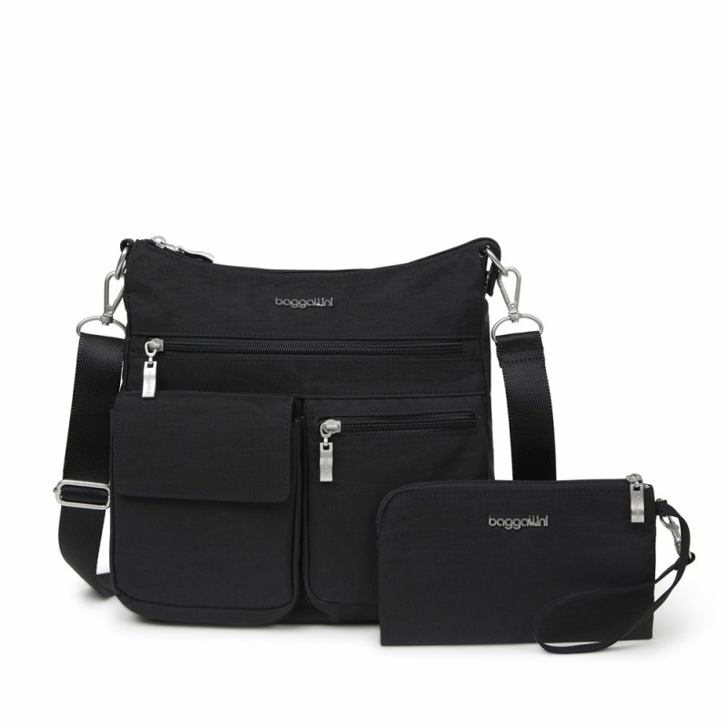 Sacs Crossbody Baggallini Modern Everywhere Slim Noir | BAA-79973778