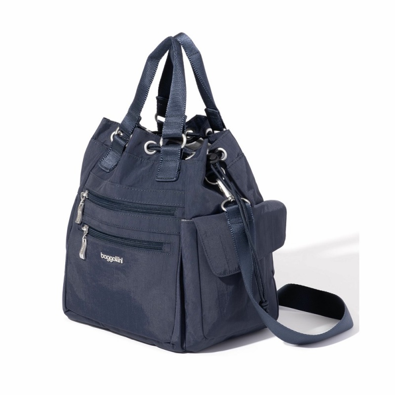 Sacs Crossbody Baggallini Modern Everywhere Drawstring Bag Bleu Marine | XAH-92177119