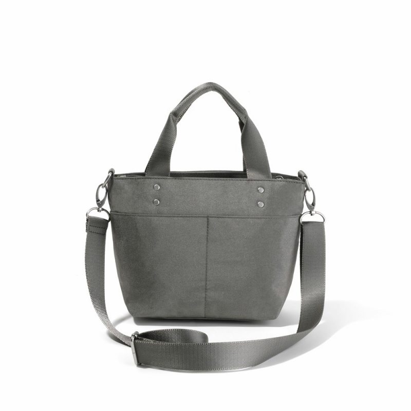 Sacs Crossbody Baggallini Mini Carryall Tote Grise Metal | NXE-41553092