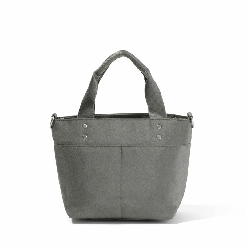 Sacs Crossbody Baggallini Mini Carryall Tote Grise Metal | NXE-41553092