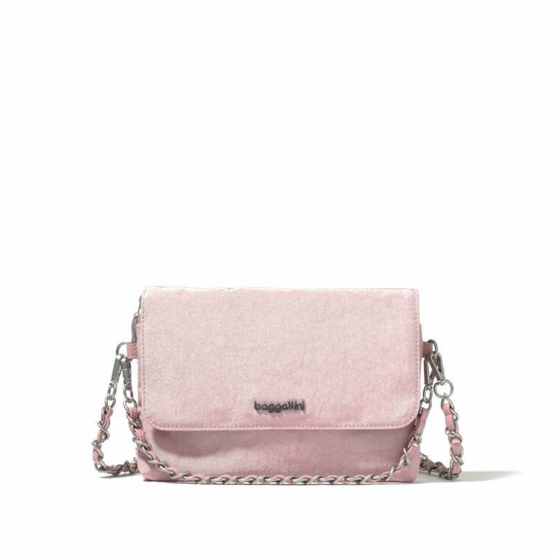 Sacs Crossbody Baggallini Flap with Chain Rose | FVT-02144989