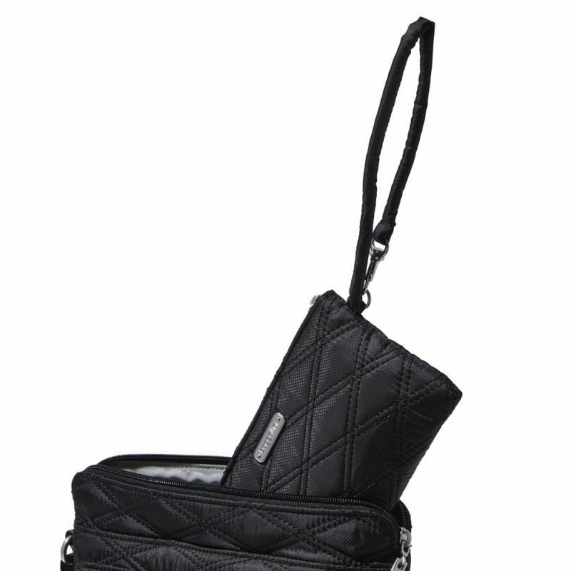 Sacs Crossbody Baggallini Go Bagg with RFID Wristlet Noir | ZGK-79970032