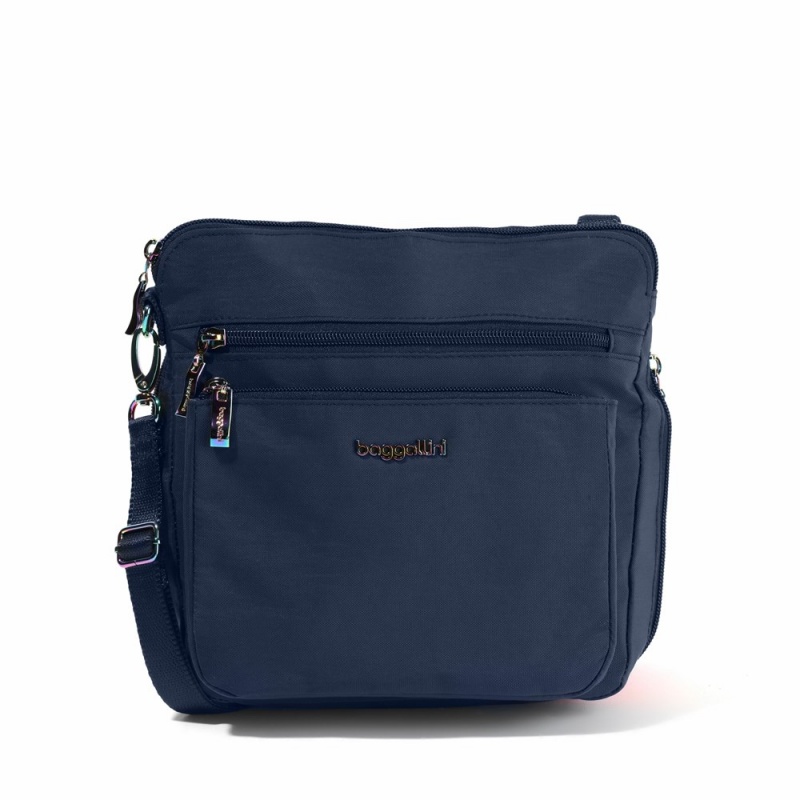 Sacs Crossbody Baggallini Expandable Modern Pocket Bleu Marine Multicolore | YJT-51164181