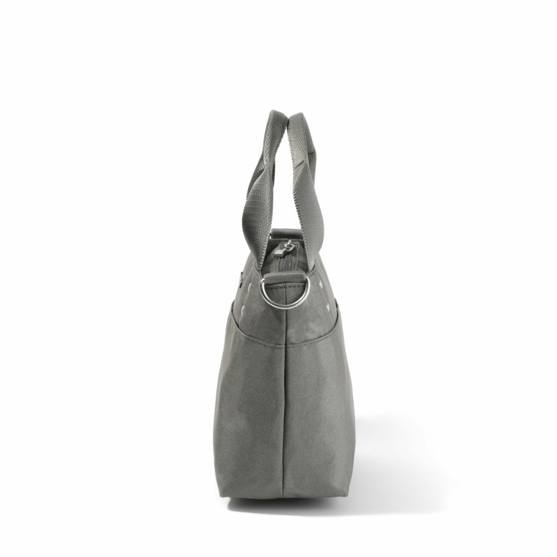 Sacs Crossbody Baggallini Mini Carryall Tote Grise Metal | NXE-41553092