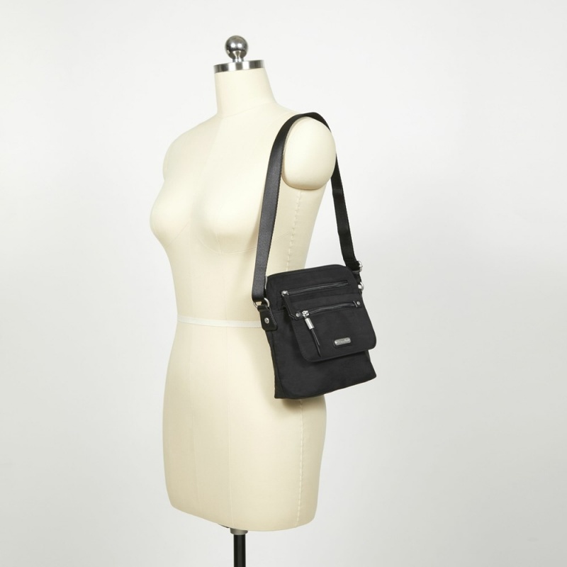 Sacs Crossbody Baggallini Escape With RFID Phone Wristlet Noir | NHI-86057339