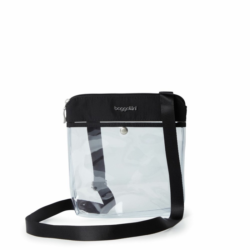 Sacs Crossbody Baggallini Clear Pocket Noir | MQP-46258623