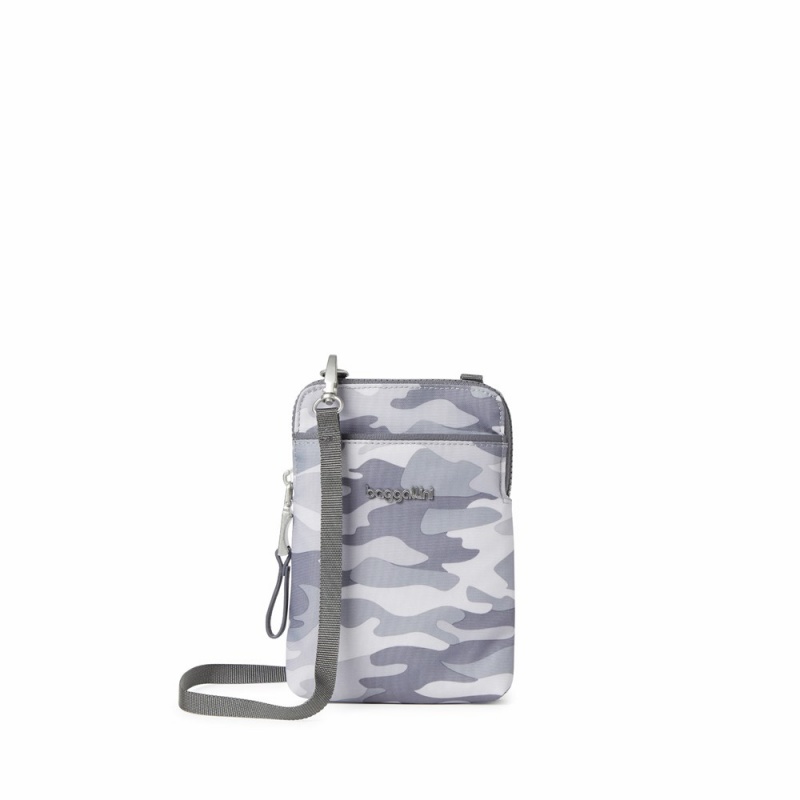 Sacs Crossbody Baggallini Broadway Grise Camouflage | MIX-72754282