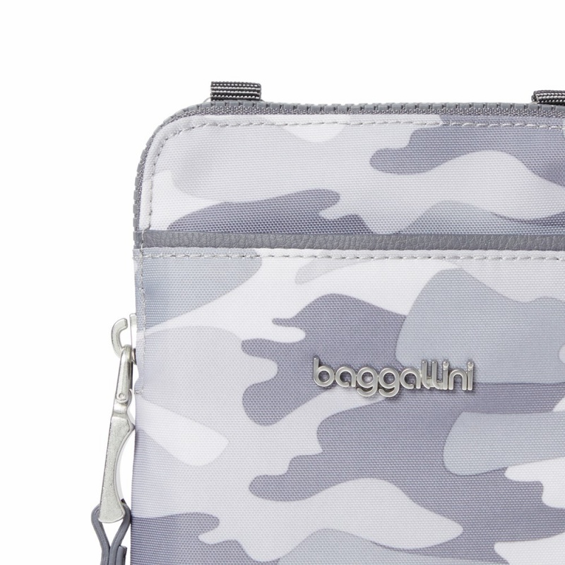 Sacs Crossbody Baggallini Broadway Grise Camouflage | MIX-72754282