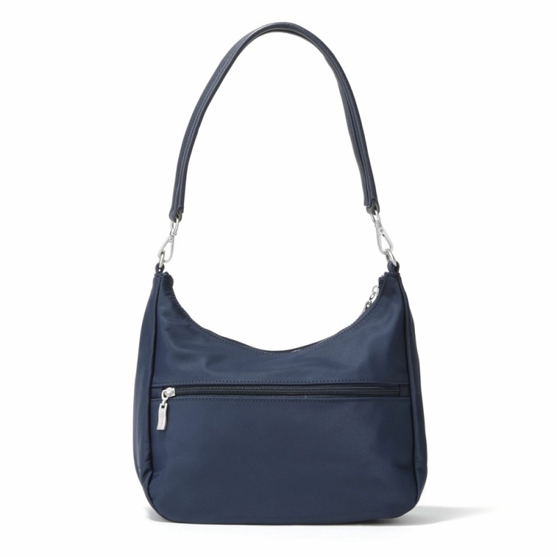 Sacs Crossbody Baggallini Bowery Large Half Moon Hobo Bleu Marine | DGI-19884757