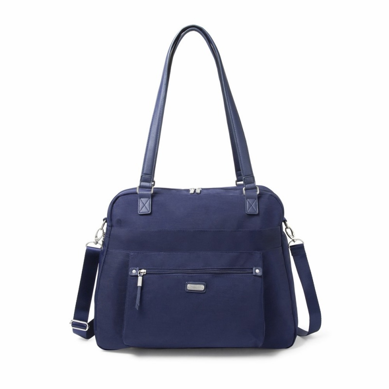 Sac a Main Baggallini Overnight Expandable Laptop With RFID Phone Wristlet Bleu Marine | ATK-37983954