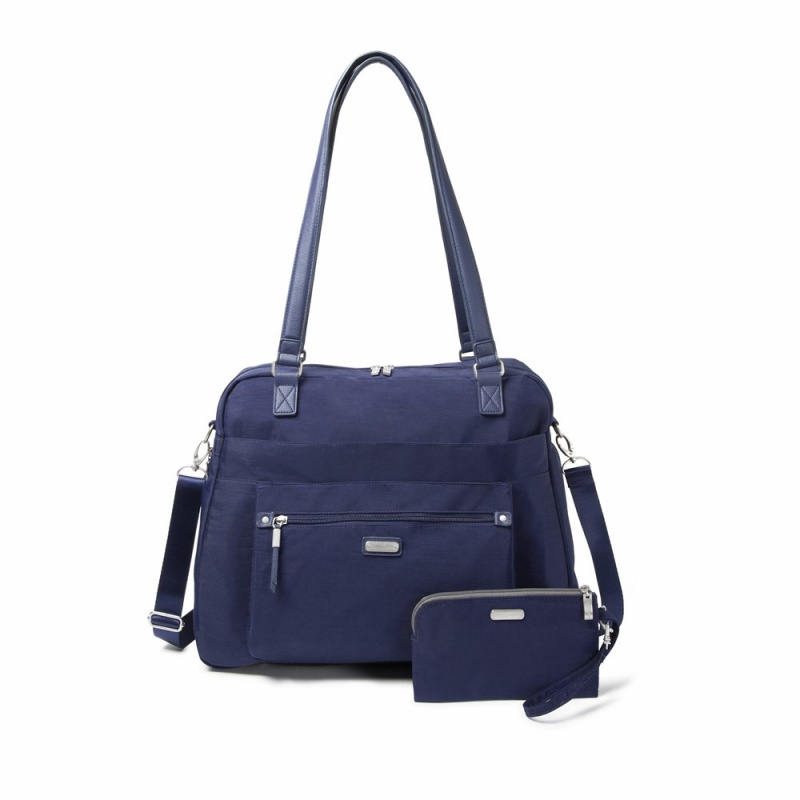 Sac a Main Baggallini Overnight Expandable Laptop With RFID Phone Wristlet Bleu Marine | ATK-37983954