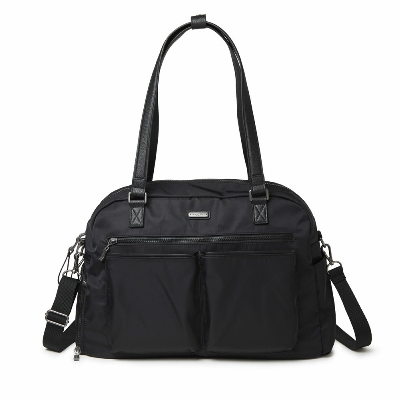 Sac Polochon Baggallini Fifth Avenue Weekender Noir | SOQ-22740921