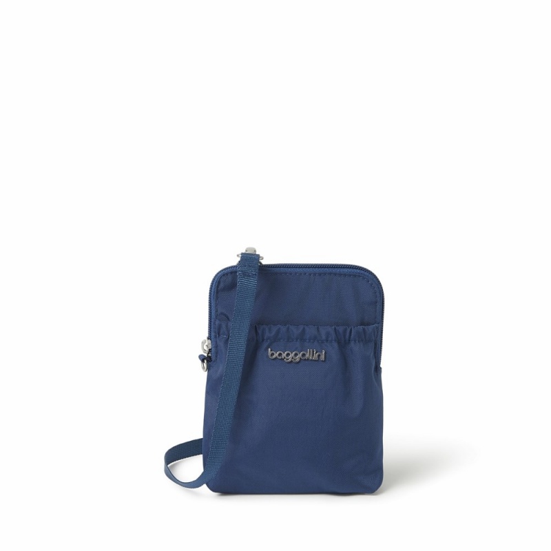 Mini Sacs Baggallini RFID Bryant Pouch Bleu Marine | VOP-53856470