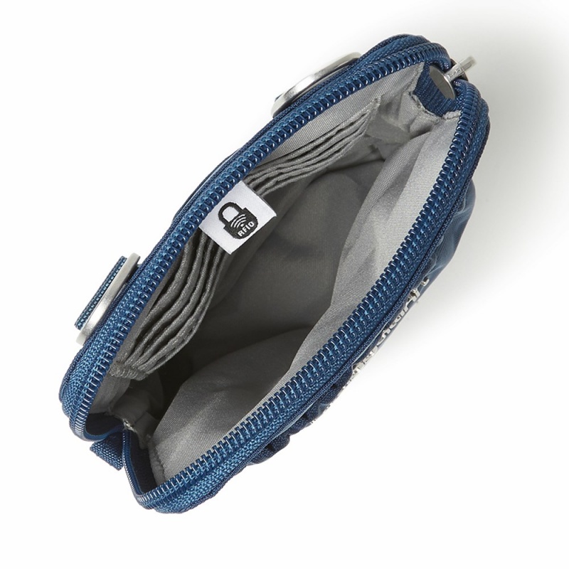 Mini Sacs Baggallini RFID Bryant Pouch Bleu Marine | VOP-53856470