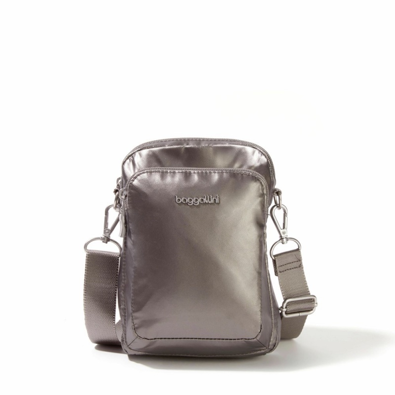 Mini Sacs Baggallini Modern Everywhere Explorer Crossbody Grise Metal | XYS-13087540