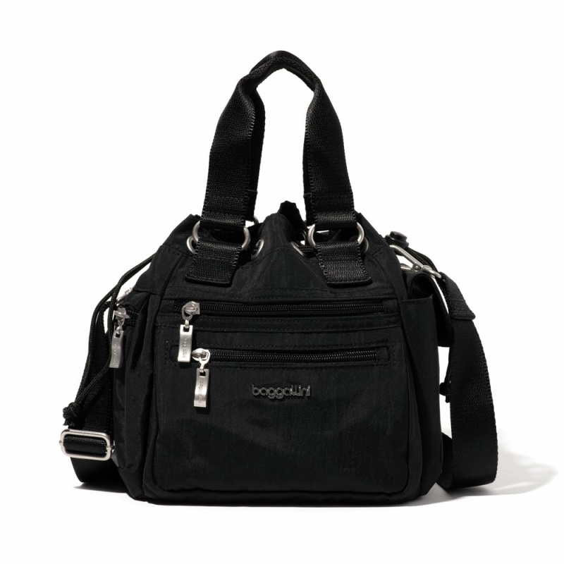 Mini Sacs Baggallini Modern Everywhere Drawstring Mini Noir | MLT-91605139