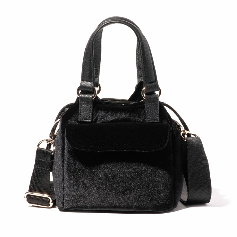 Mini Sacs Baggallini Drawstring Nano Crossbody Noir Doré | ALT-47983498