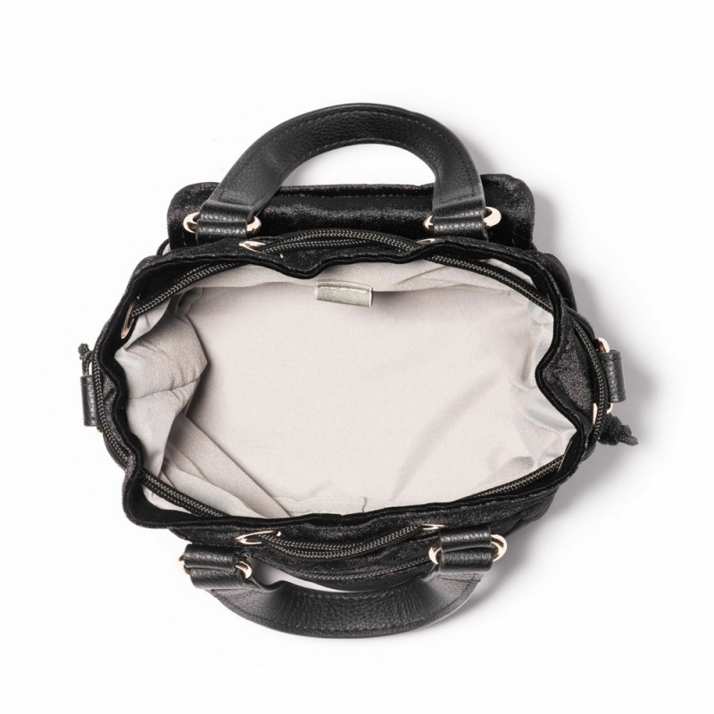 Mini Sacs Baggallini Drawstring Nano Crossbody Noir Doré | ALT-47983498