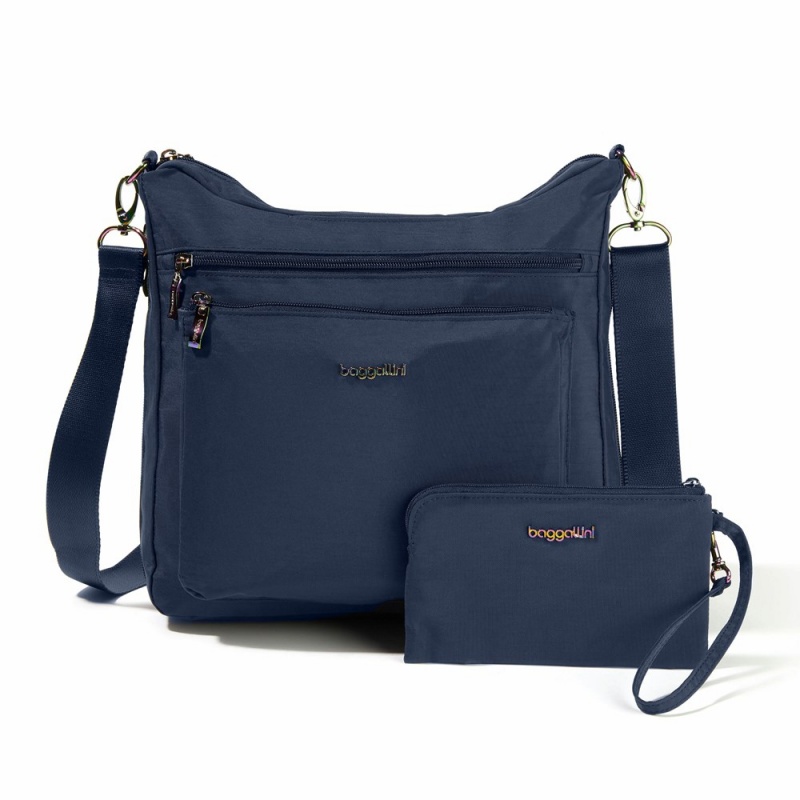 Sac Hobo Baggallini Expandable Modern Pocket Large Bleu Marine Multicolore | KBX-78912247