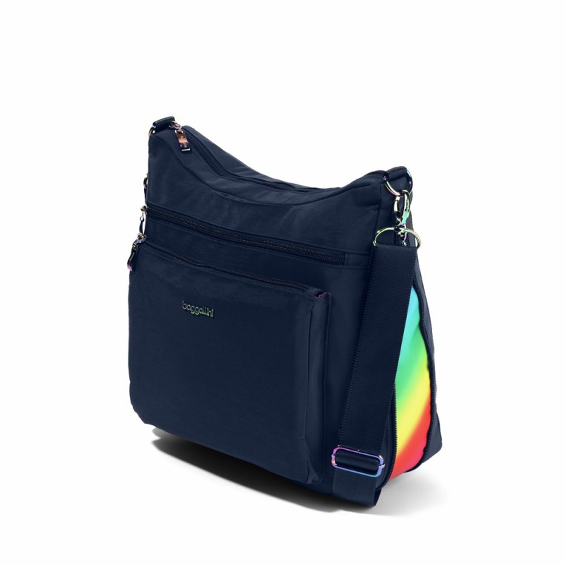 Sac Hobo Baggallini Expandable Modern Pocket Large Bleu Marine Multicolore | KBX-78912247