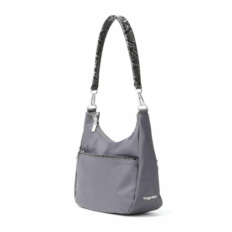 Sac Hobo Baggallini Bowery Half Moon Bag Bleu Marine Multicolore | CYJ-78006749