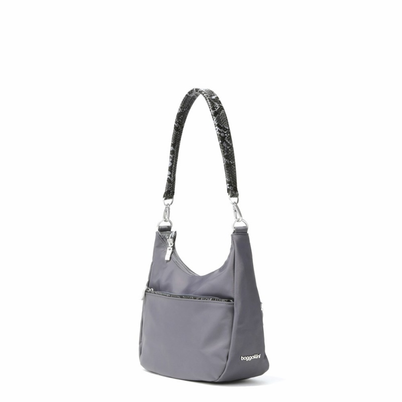 Sac Hobo Baggallini Bowery Half Moon Bag Bleu Marine Multicolore | CYJ-78006749