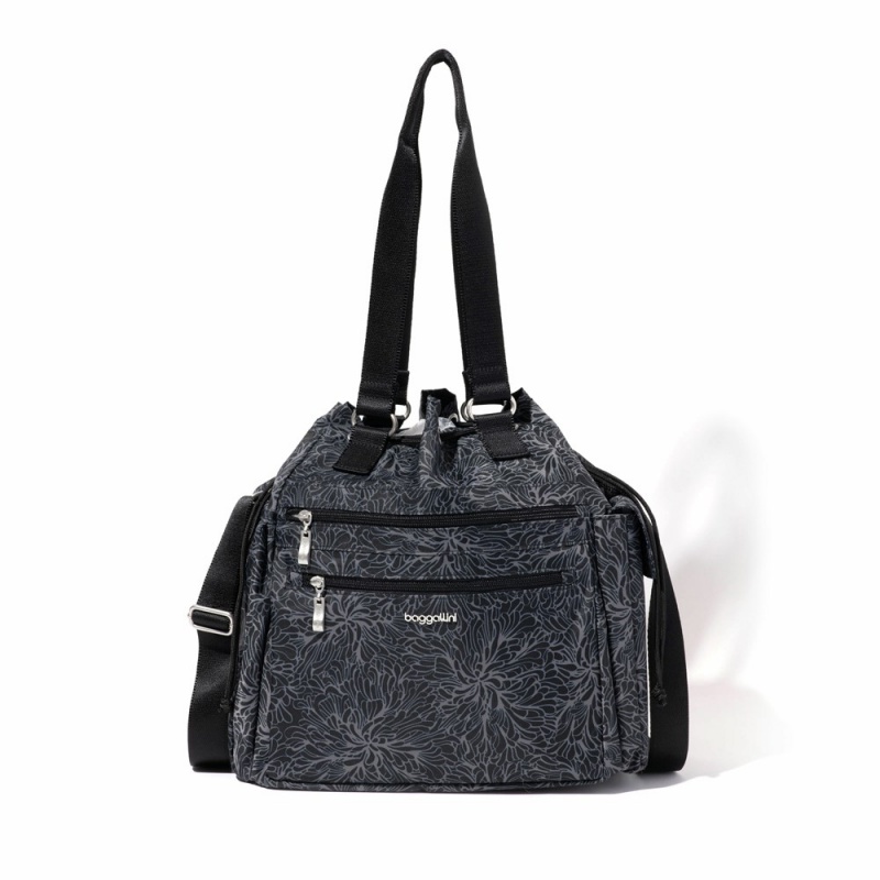 Sac a Main Baggallini Modern Everywhere Drawstring Tote Noir | QKY-44514029