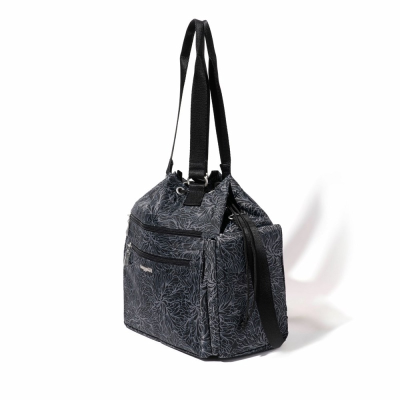 Sac a Main Baggallini Modern Everywhere Drawstring Tote Noir | QKY-44514029