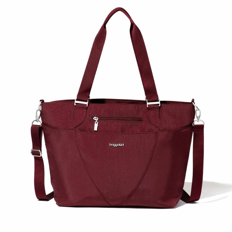 Sacs à Bandoulière Baggallini Avenue Tote Rose Foncé | JQS-06786500