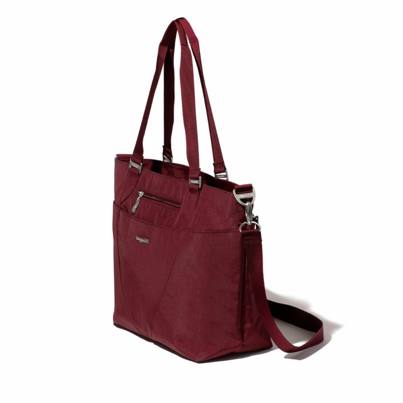 Sacs à Bandoulière Baggallini Avenue Tote Rose Foncé | JQS-06786500