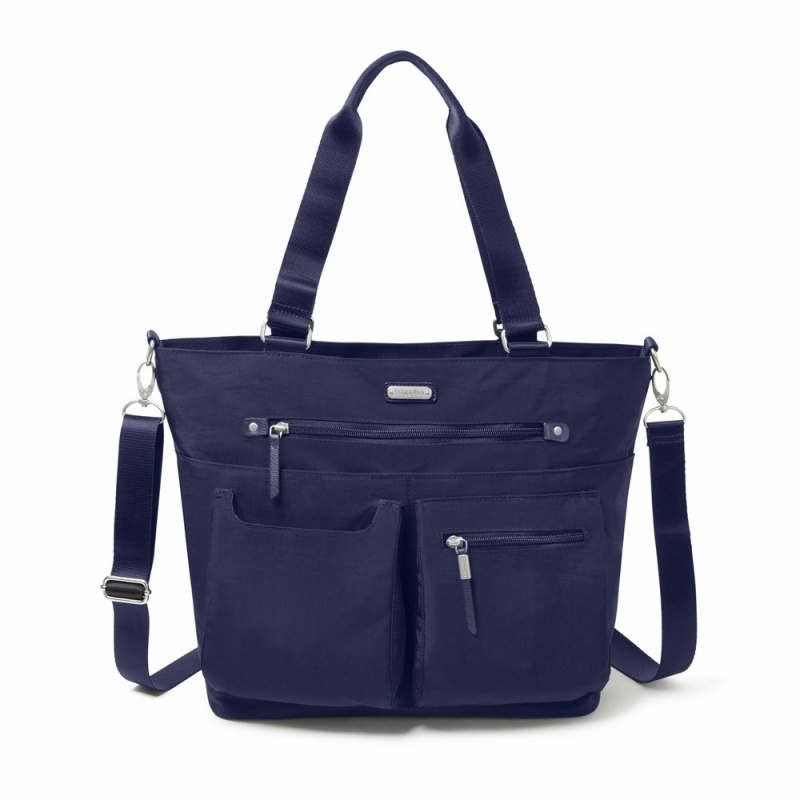 Sacs à Bandoulière Baggallini Any Day Tote With RFID Phone Wristlet Bleu Marine | UWF-06145680