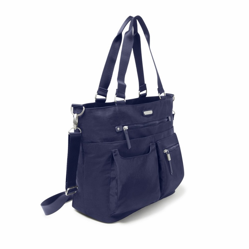 Sacs à Bandoulière Baggallini Any Day Tote With RFID Phone Wristlet Bleu Marine | UWF-06145680