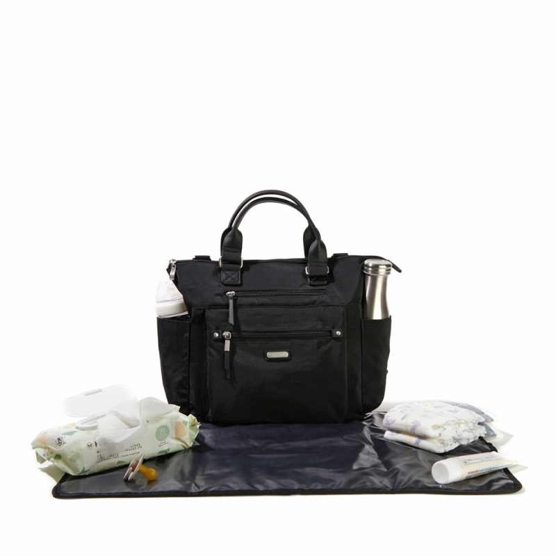 Sacs à Bandoulière Baggallini 3-In-1 Convertible Sac à Dos + Baby Changing Pad Noir | UOM-32013392