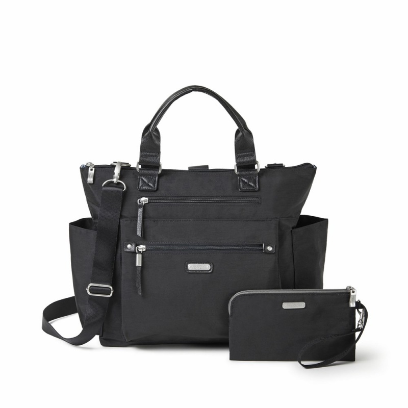 Sacs à Bandoulière Baggallini 3-In-1 Convertible Sac à Dos + Baby Changing Pad Noir | UOM-32013392