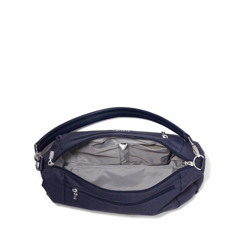 Sac a Main Baggallini Modern Everywhere Half Moon Messenger Bleu Marine | QGT-63682423